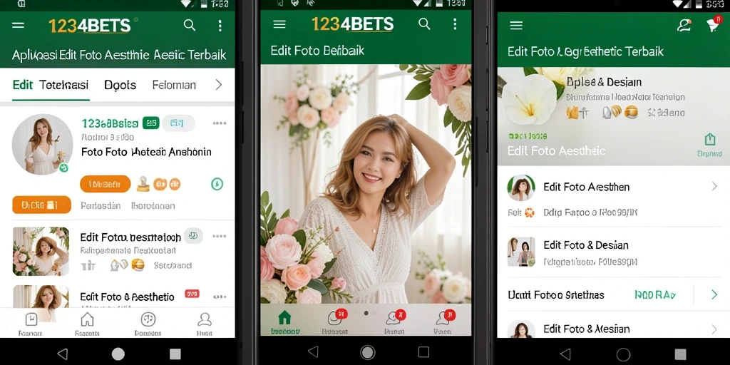 Tampilan antarmuka aplikasi 1234BETS yang menarik dan fungsional.
