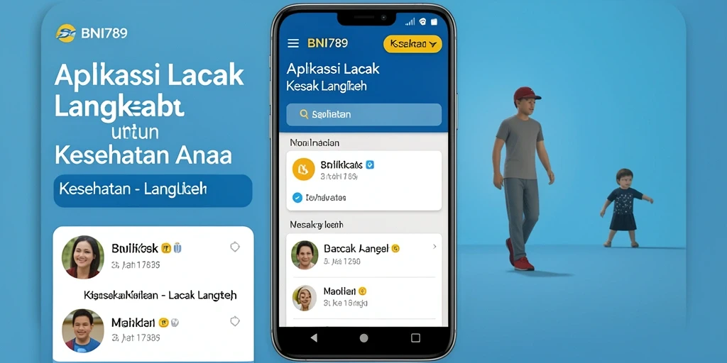 Antarmuka utama BNI789 menampilkan penghitung langkah yang tepat.