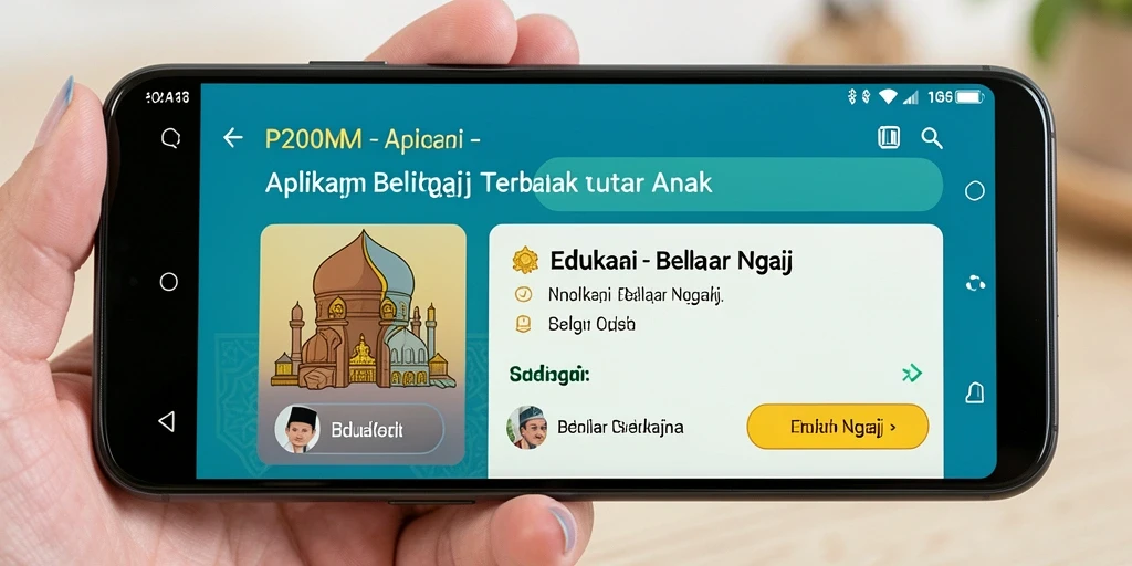Tampilan antarmuka aplikasi P200M yang interaktif dan ramah pengguna.